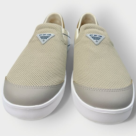 Columbia Men’s Boatside Vent PFG Boat Slip-On Shoes Canvas Tan Delta Size 8 - Picture 4 of 15
